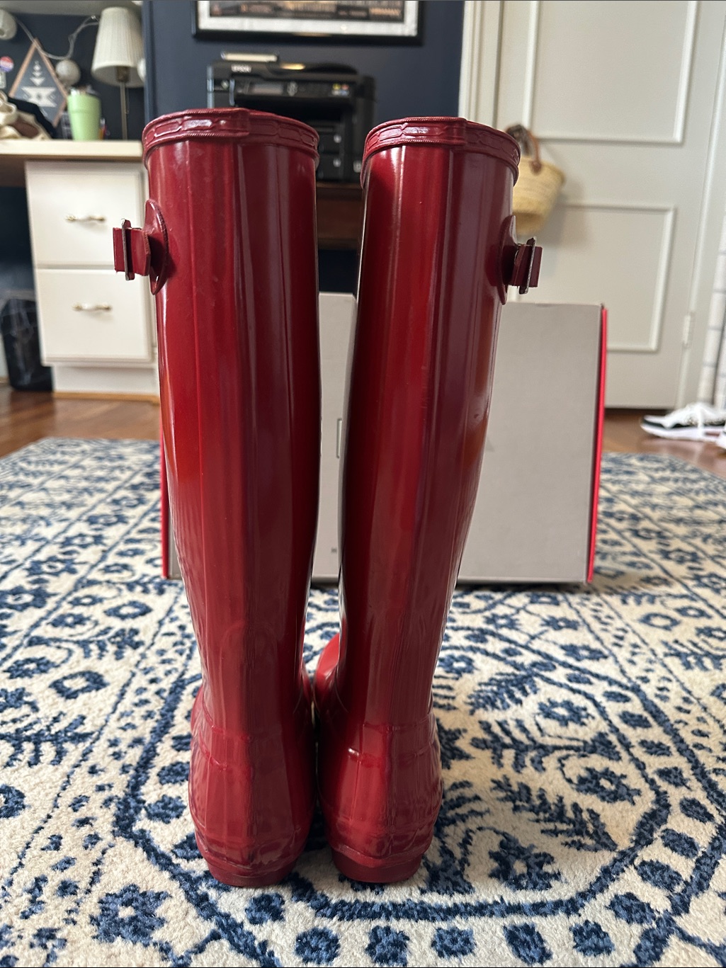 Red Glossy Hunter Boots — image 7 of 8